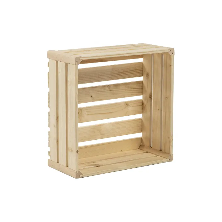 Holz Zollhaus Caisse au bois L 35 x 35 cm Bois suisse