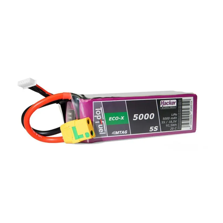 Hacker Batterie RC LiPo 5000 mAh 18.5 V 20C TopFuel ECO-X MTAG