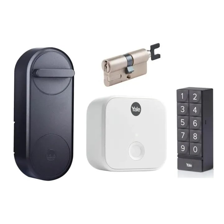 Yale Linus Smart Lock, noir EU, y compris pont, clavier, cylindre