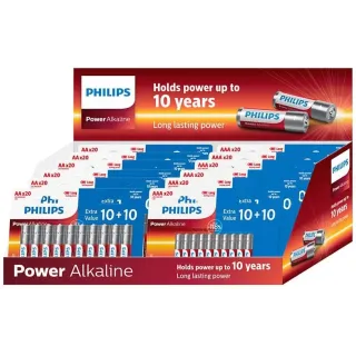 Philips Pile Pack alcalin 120 x AA, 120 x AAA