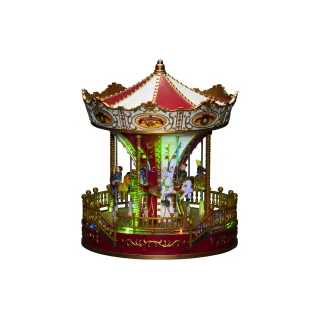 Konstsmide Lumière décorative LED Décor Carrousel avec musique, Multicolore