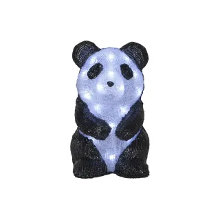 Star Trading Figurine LED Crystalo Panda, 20 LED, 27 cm, extérieur