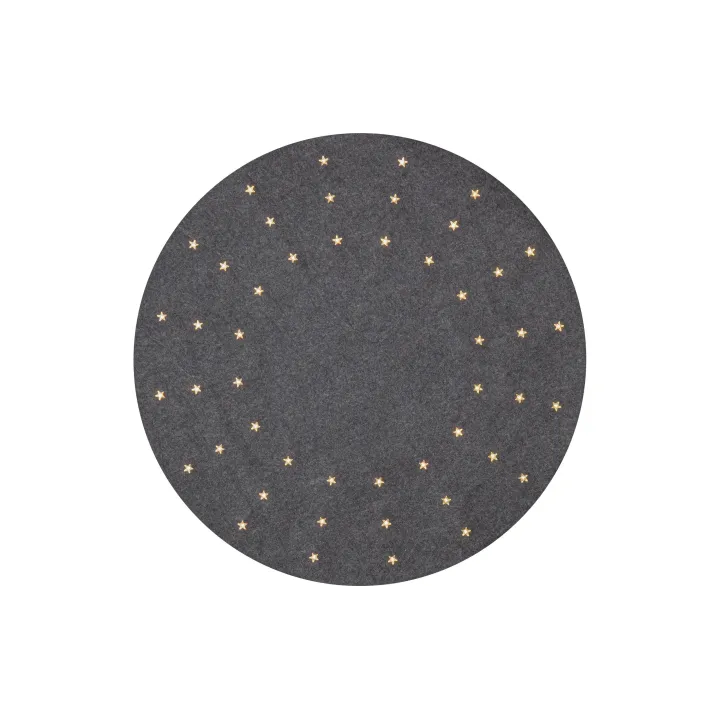 Star Trading Couverture arbre Granne 48 LED, 80 cm, Gris