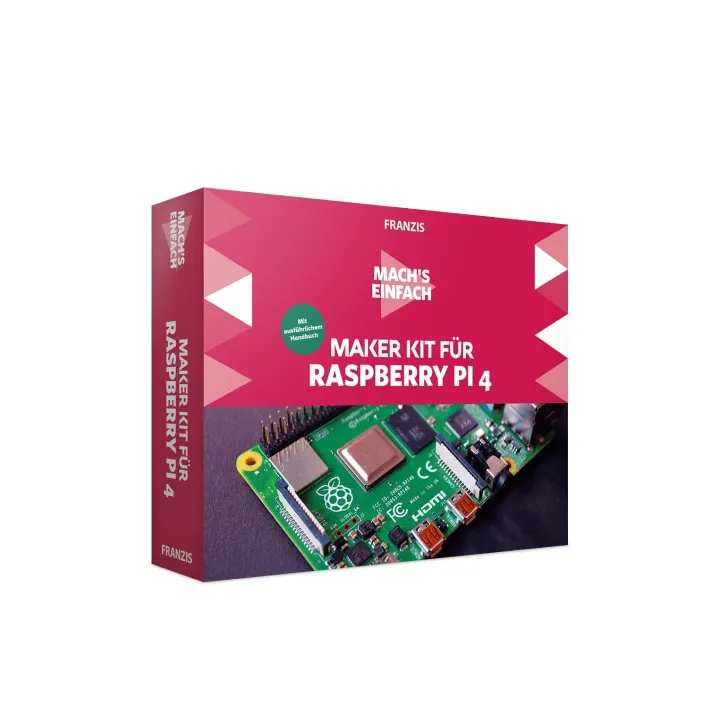 Franzis Set d’accessoires Maker Kit pour Raspberry Pi 4, allemand