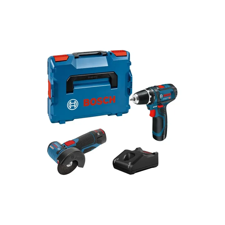 Bosch Professional Perceuse-visseuse sans fil Kit 12 V-GSR+GWS+2 x 2.0Ah