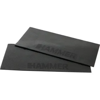 HAMMER Tapis de protection du sol S, 2 pièces, noir