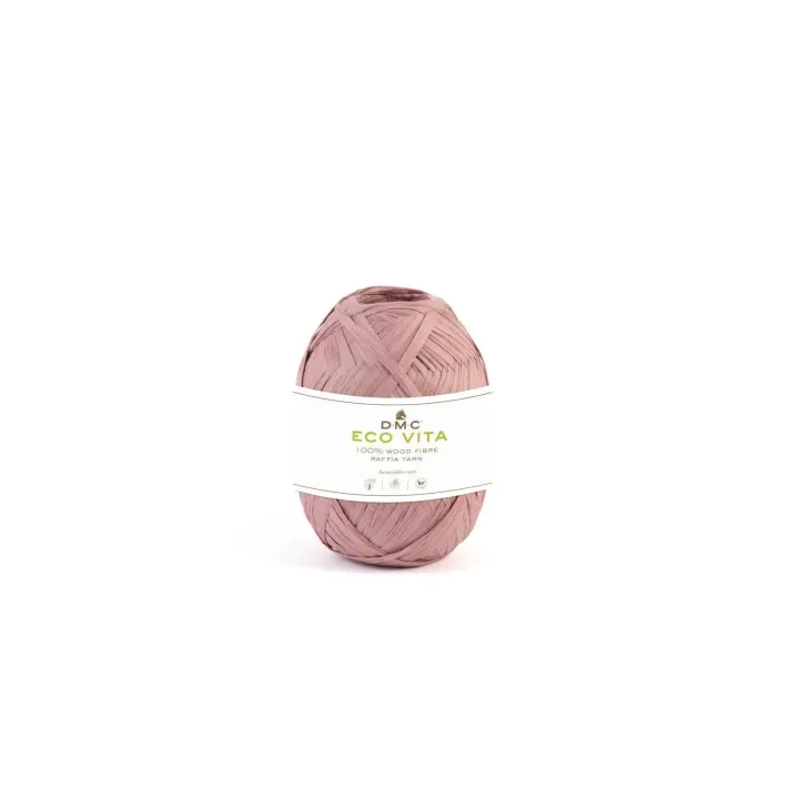 DMC Fil Eco Vita Raffia 50 g, Rose