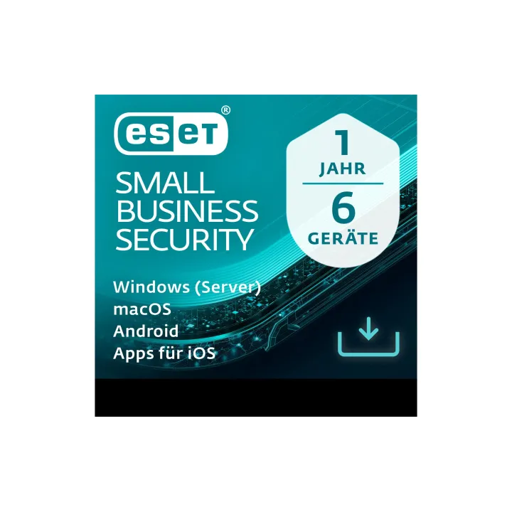 ESET Small Business Security Version complète, 6 utilisateurs, 1 an, ML