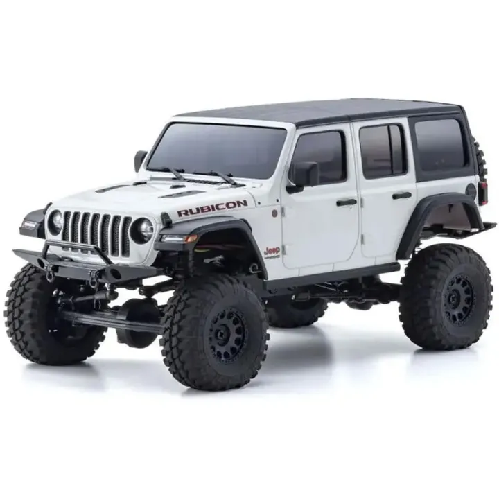 Kyosho Scale Crawler Mini-Z Jeep Wrangler Rubicon White ARTR, 1:24