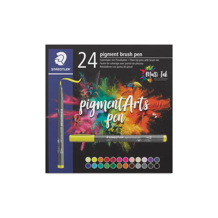 Staedtler Feutres de coloriage Pigment Arts Brush Pen Brilliant Colors