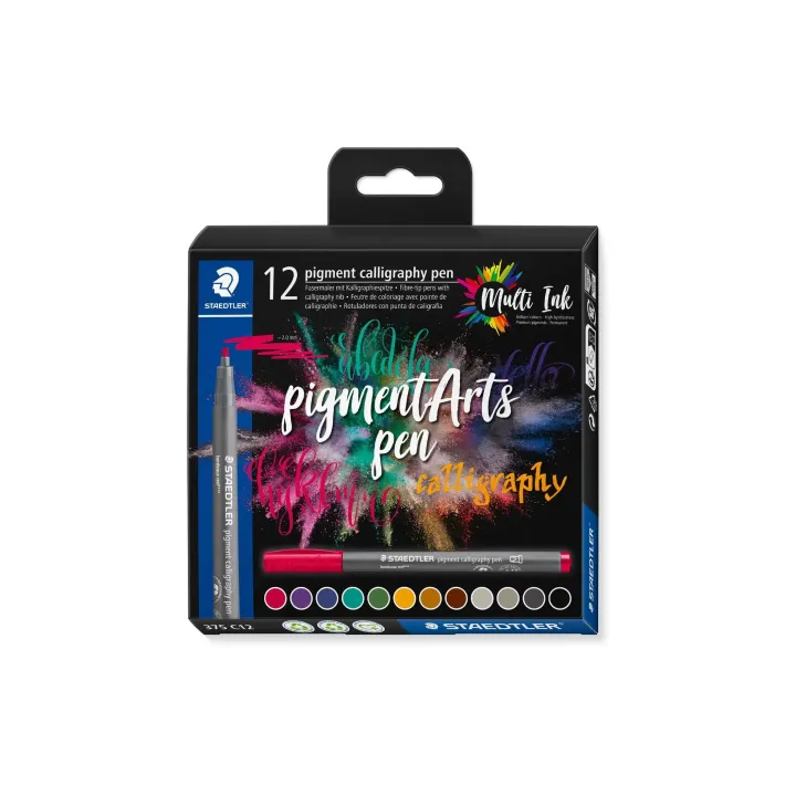 Staedtler Feutres de coloriage Pigment Arts Brush Pen Calligraphy