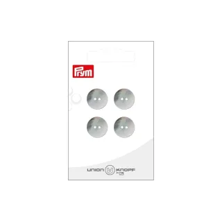 Prym Boutons Nacre 14 mm, 4 pièces, Blanc