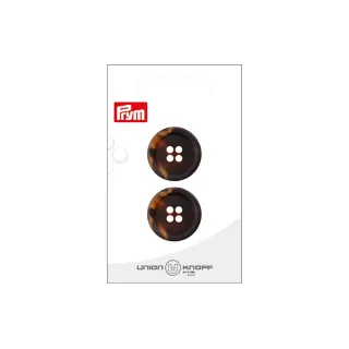 Prym Boutons Polyester 23 mm, 2 pièces, Brun foncé