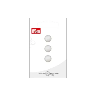 Prym Boutons Polyester 11 mm, 3 pièces, Blanc