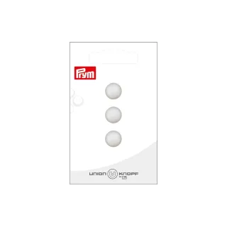 Prym Union Knopf Boutons Polyester 11 mm, 3 pièces, Blanc