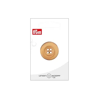 Prym Union Knopf Boutons 4 trous 28 mm, 1 pièce, Beige