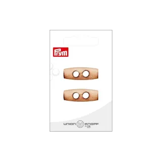 Prym Union Knopf Boutons 2 trous 32 mm, 2 pièces, Crème