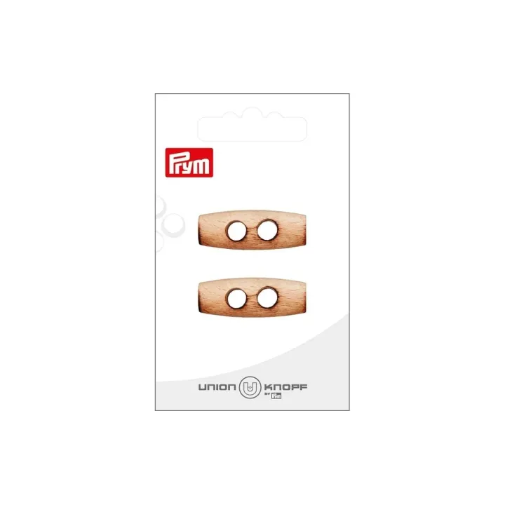 Prym Boutons 2 trous 32 mm, 2 pièces, Crème