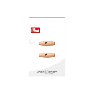 Prym Union Knopf Boutons 1 trou 25 mm, 2 pièces, Crème