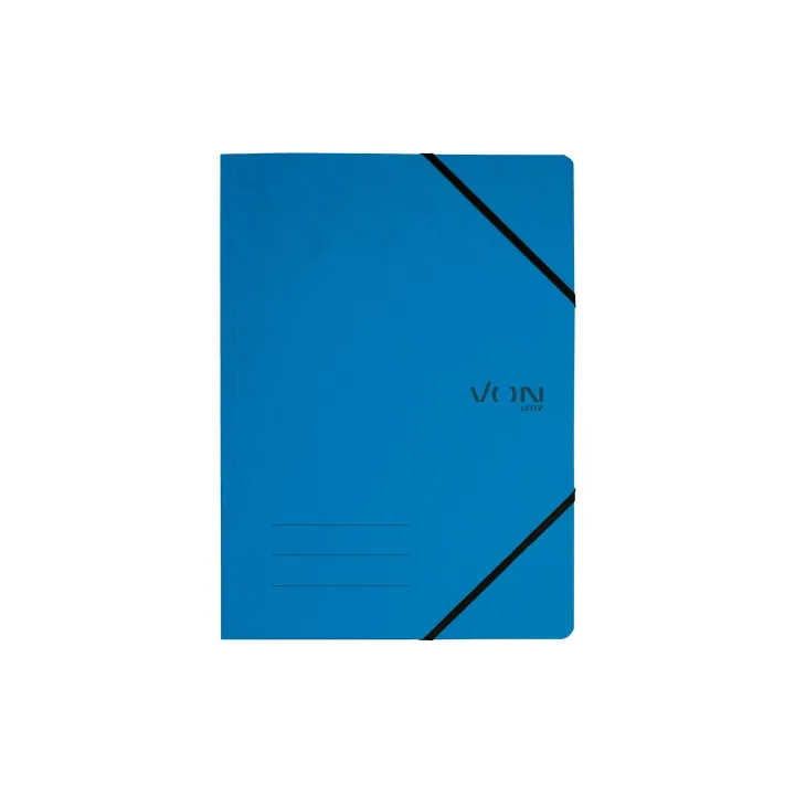 VON Portfolio à ruban élastique A4, Bleu, 5 pièces