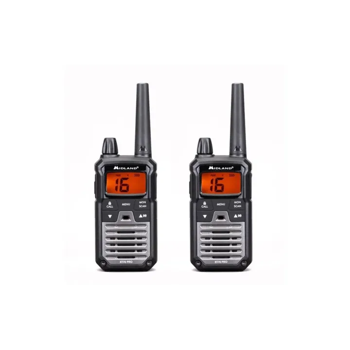 Midland Appareils radio XT70 Pro Twin, Lot de 2