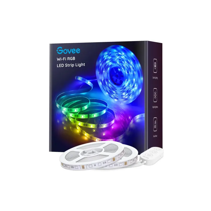 Govee Bande LED Wi-Fi intelligent + Bluetooth, 10 m, RGB