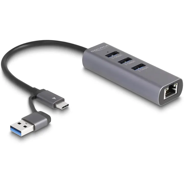 Delock Adaptateurs réseau 5 Gbps USB Typ-A-USB type C