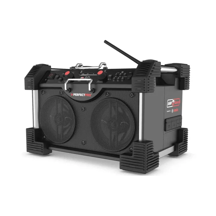 Perfectpro Radio de chantier Rockhart 18 V Noir