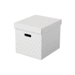 Leitz Boîte de rangement Esselte Home Cube Grand, 3 pièces, Blanc