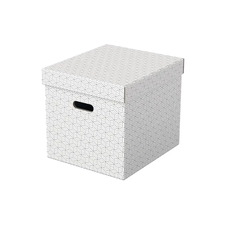 Leitz Boîte de rangement Esselte Home Cube Grand, 3 pièces, Blanc