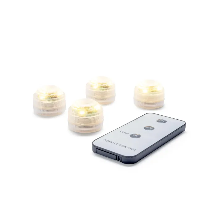 STT Set de bougies à chauffe-plat LED Décoration, 4 pièces