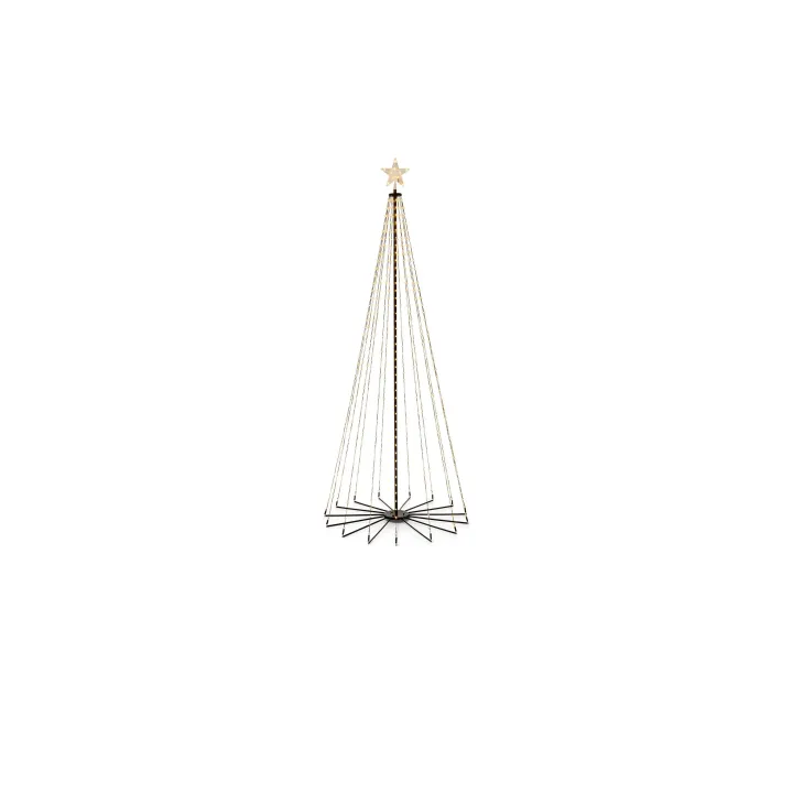 STT Lumière décorative Arbre à cônes, 700 LEDs, 240 cm, noir