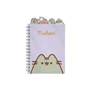 Undercover Bloc-notes Pusheen A5, ligné, Brun-Violet