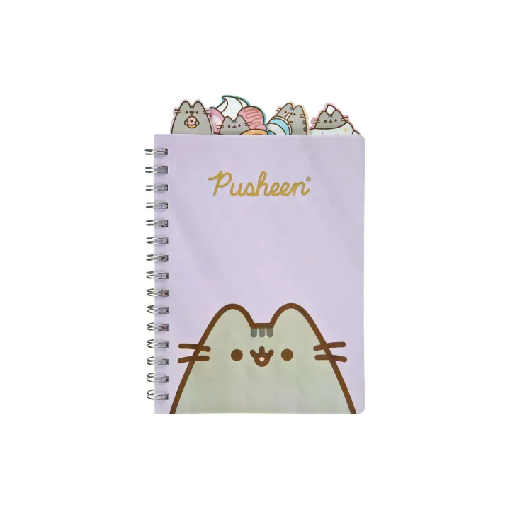 Undercover Bloc-notes Pusheen A5, ligné, Brun-Violet