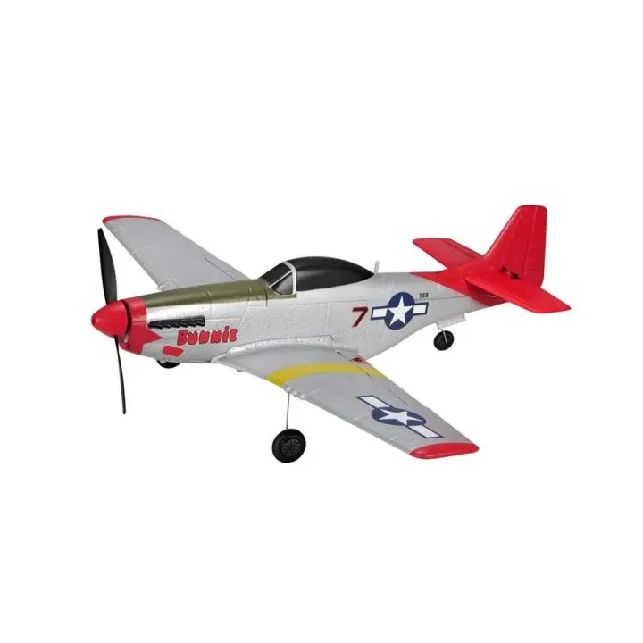 TOP-RC Warbird Mini P51D 450 mm, rouge, RTF