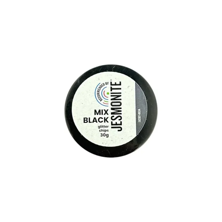 Jesmonite Pigments Chips scintillants 30g, Mix coloré foncé