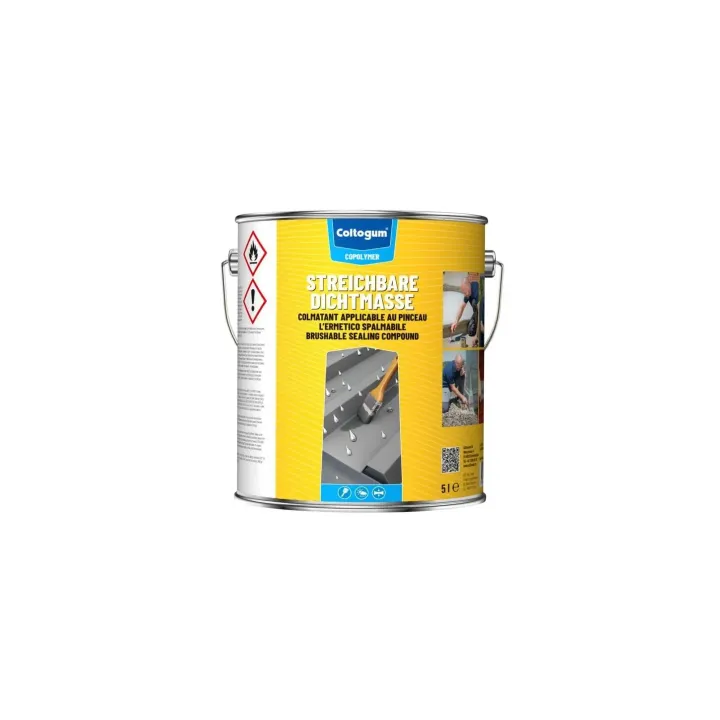 Coltogum Mastic détanchéité à peindre gris 5 l