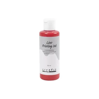 Creativ Company Peinture pour bricolage Lino 85 ml, Rouge