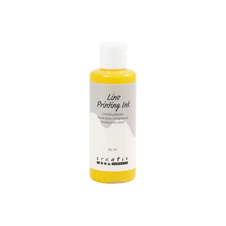 Creativ Company Peinture pour bricolage Lino 85 ml, Jaune