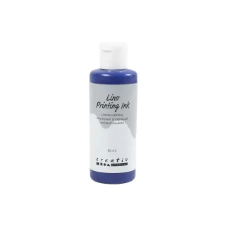 Creativ Company Peinture pour bricolage Lino 85 ml, Bleu