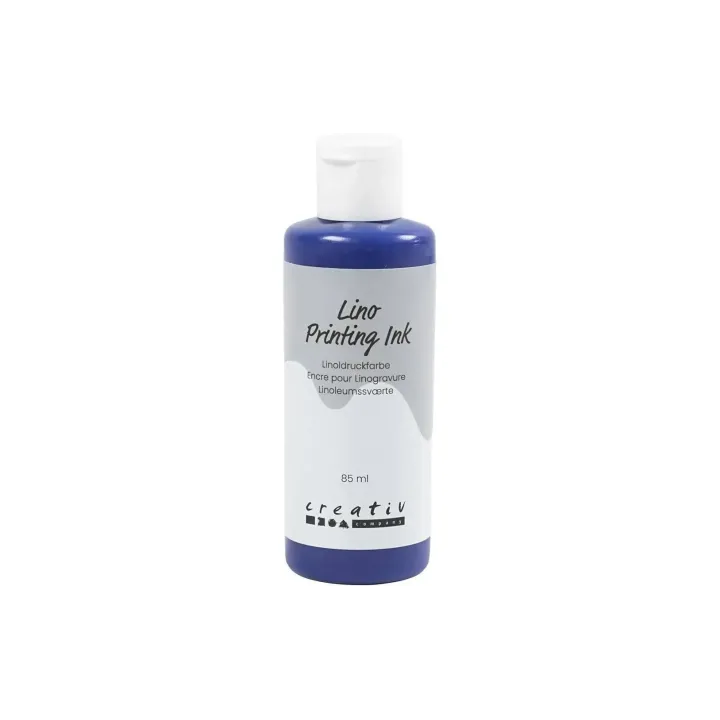 Creativ Company Peinture pour bricolage Lino 85 ml, Bleu