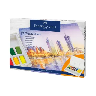 Faber-Castell Peinture pour aquarelle Etui de 12 pièces, multicolore