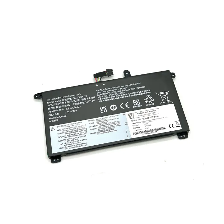 Vistaport Batterie für Lenovo ThinkPad P51-52s, T570, T580