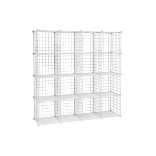 Songmics Étagère avec des cubes de grille en , Blanc