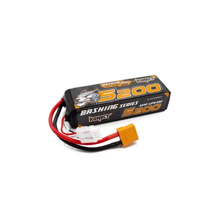 Konect Batterie RC LiPo 5200 mAh 14.8 V 60C Bashing Series