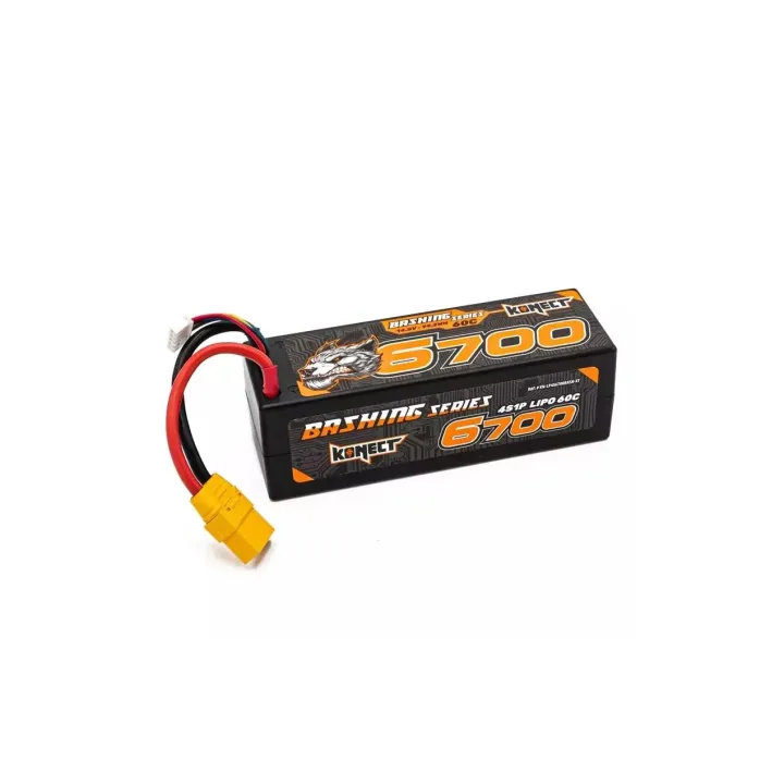 Konect Batterie RC LiPo 6700 mAh 14.8 V 60C Bashing Series