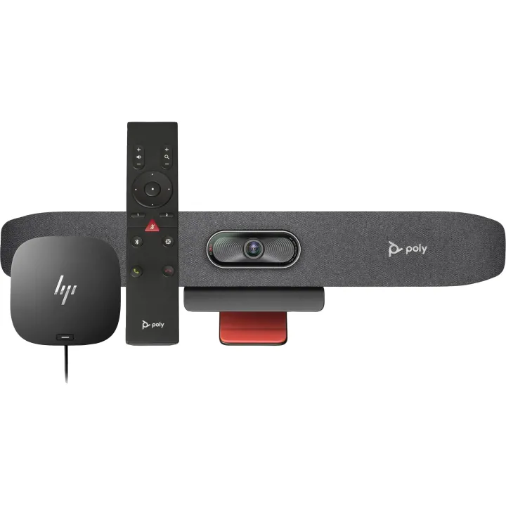 Poly Studio R30 Barre de collaboration vidéo USB + & HP USB-C Dock G5