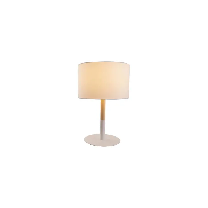 Näve Lampe de bureau «Tessile» h: 37 cm Blanc