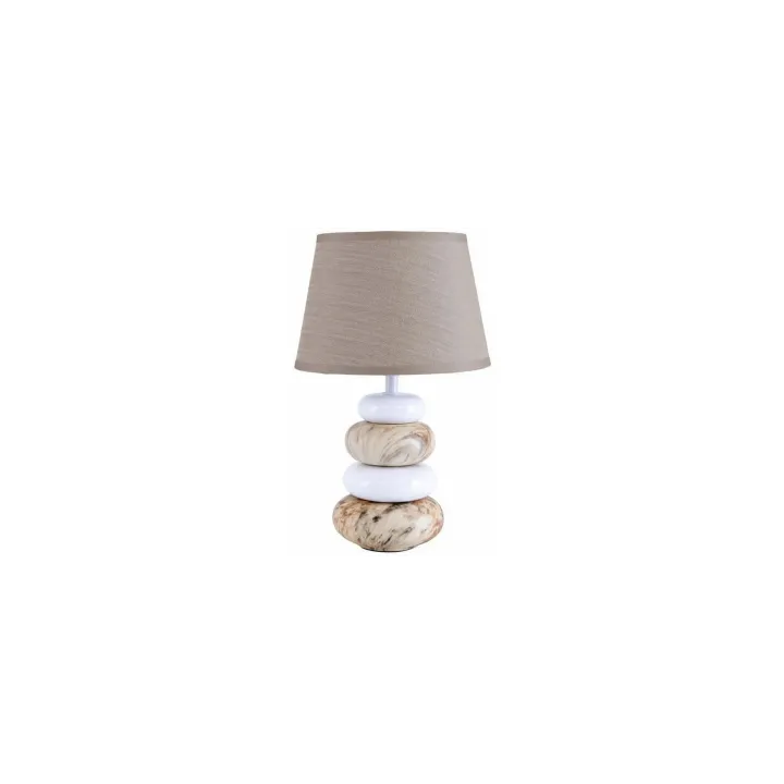 Näve Lampe de bureau «Stoney» h: 31 cm brun