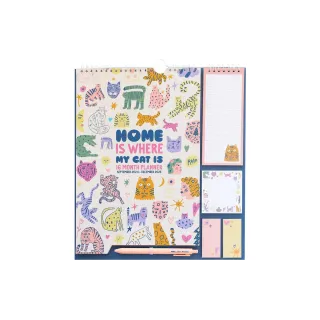 TH Agendas bloc-notes hebdomadaires Home is where my cat is 30 x 34 cm